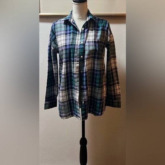 Old Navy Tops - Old Navy Blue and Green Plaid Shirt women
